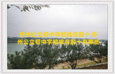忻州公立初中学校排名前十 忻州公立初中学校排名前十有哪些